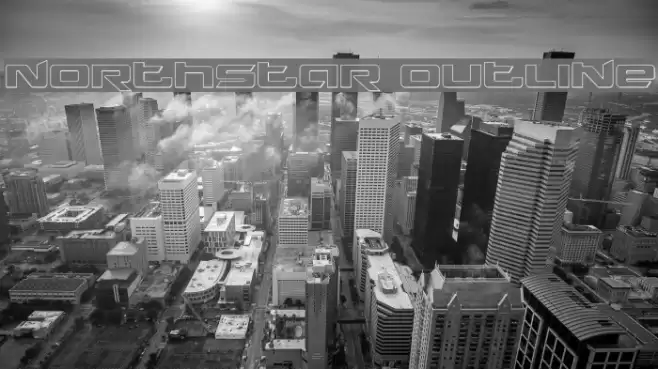 Northstar Outline Font examples