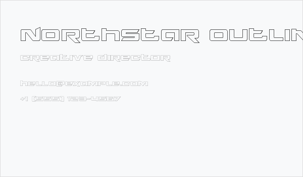 Northstar Outline Business Card