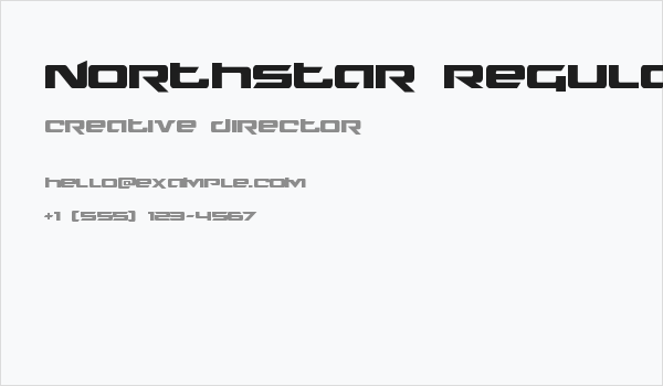 Northstar Regular Business Card