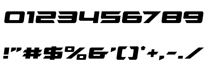 Northstar Semi-Italic Font OTHER CHARS