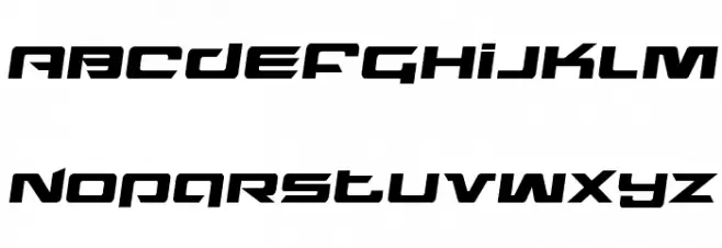 Northstar Semi-Italic 字体 大写