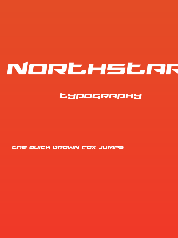 Northstar Semi-Italic Poster