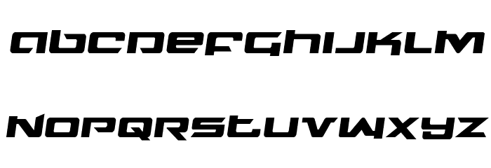 Northstar Semi-Italic Font LOWERCASE