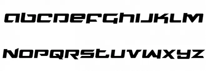 Northstar Semi-Italic Caratteri MINUSCOLO