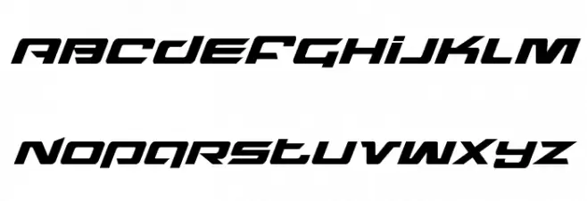 Northstar Super-Italic Schriftart Groß