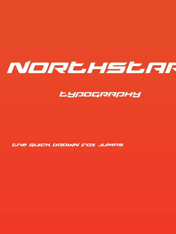 Northstar Super-Italic Poster
