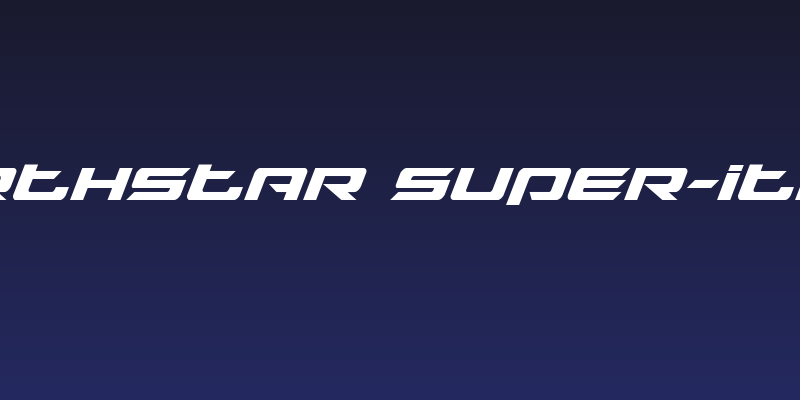 Northstar Super-Italic Social Header
