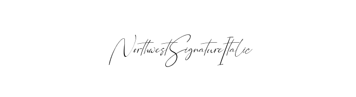 Northwest Signature Italic  Fuentes Gratis Descargar