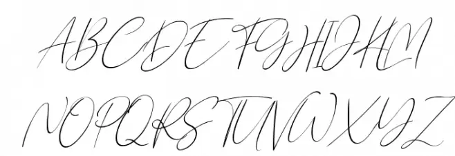 Northwest Signature Italic Шрифта ВЕРХНИЙ