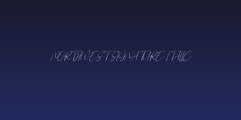 Northwest Signature Italic Social Header