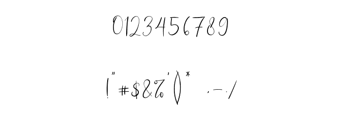 Northwest Signature Font OTHER CHARS