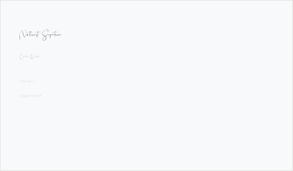 Northwest Signature Business Card