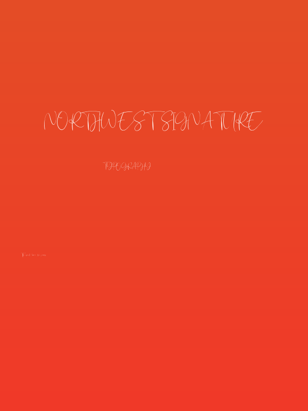 Northwest Signature Poster