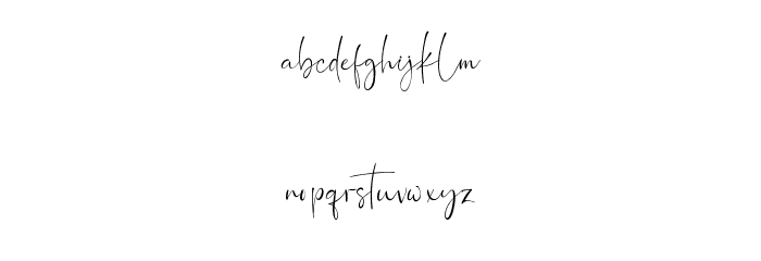 Northwest Signature Font LOWERCASE
