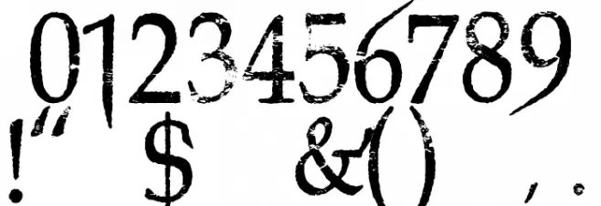 Northwood High Font OTHER CHARS