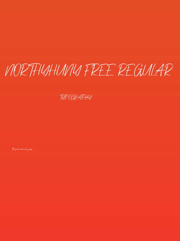 Northyhuny Free Regular Poster