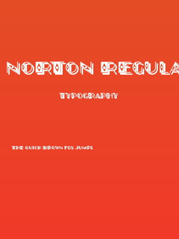 Norton Regular Poster