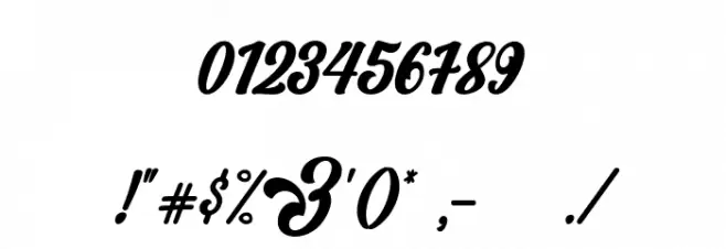 Norty-Regular Font OTHER CHARS