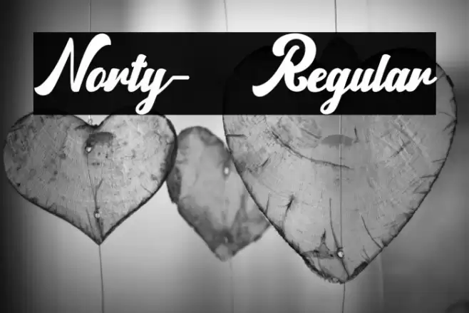 Norty-Regular Font examples