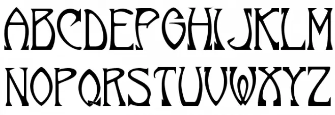Norumbega!` خط أحرف كبيرة