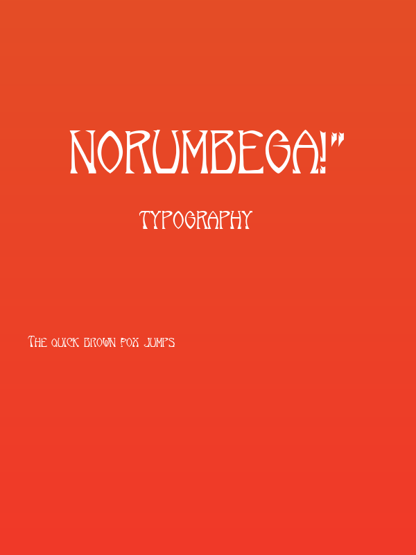 Norumbega!" Poster
