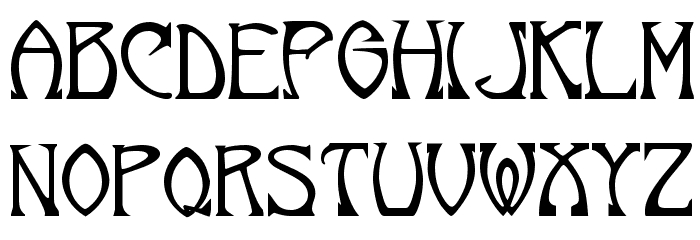 Norumbega!` Font LOWERCASE