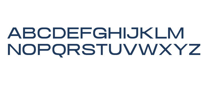 Norvas DEMO Expanded Uppercase