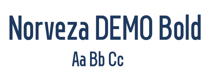 Norveza DEMO Bold Font Preview
