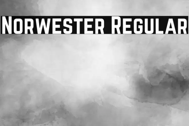 Norwester Regular Font examples