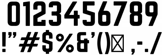 Norwester フォント その他の文字