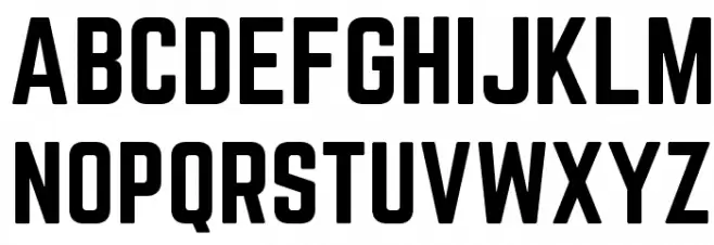 Norwester Schriftart Groß
