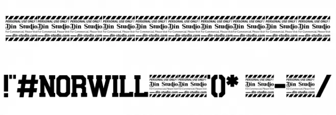 Norwill Personal Use Font OTHER CHARS