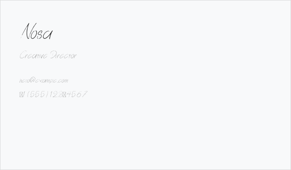 Nosa Business Card