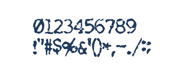 Nose Bleed Font OTHER CHARS