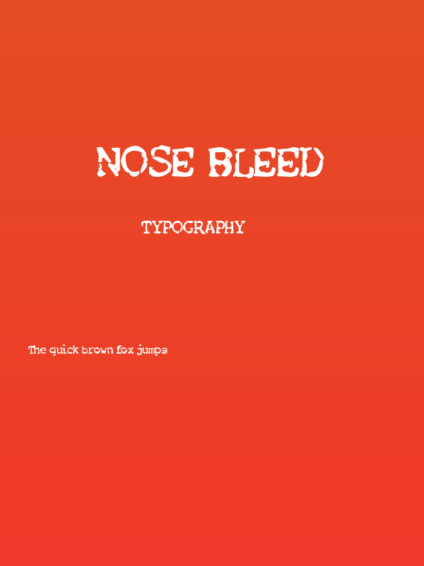 Nose Bleed Poster