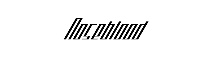 Noseblood  フリーフォントのダウンロード