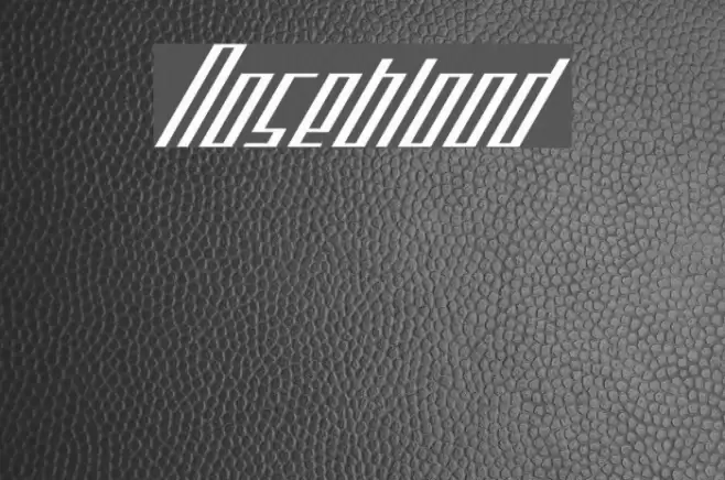 Noseblood Font examples