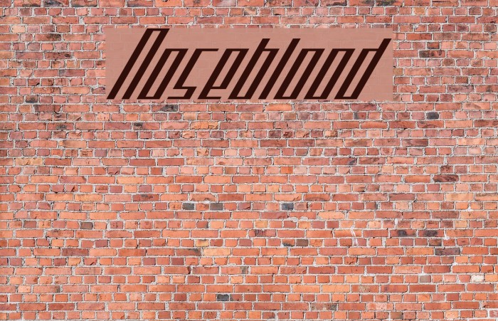 Noseblood Font examples