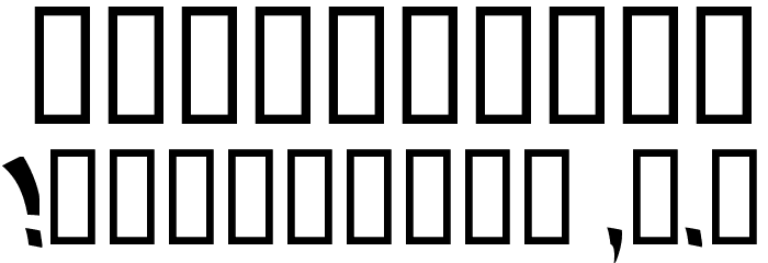 Nosegrind Demo Font OTHER CHARS