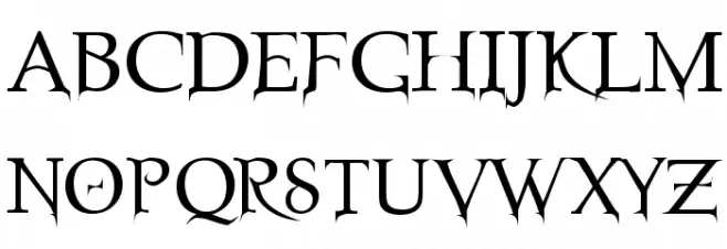 Nosfer Font Litere mari