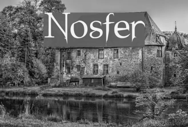 Nosfer Font examples