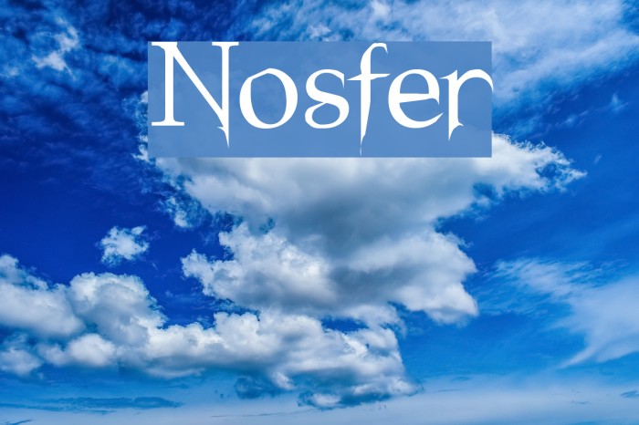 Nosfer لخطوط تنزيل examples
