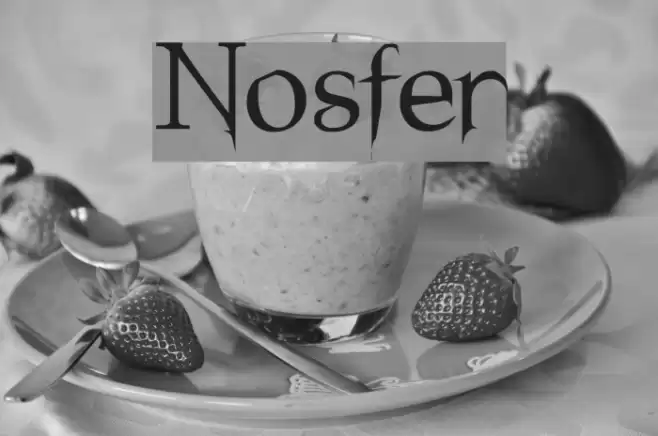 Nosfer Font examples
