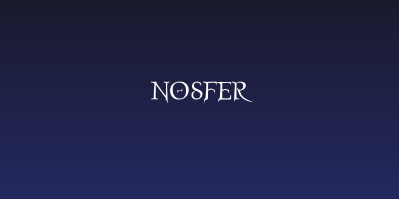 Nosfer Social Header