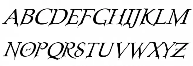 Nosferatu Oblique Polices MAJUSCULES