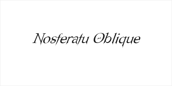 Nosferatu Oblique Logo
