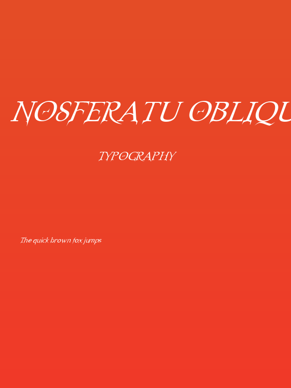Nosferatu Oblique Poster