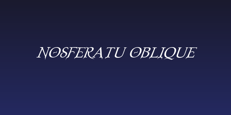 Nosferatu Oblique Social Header