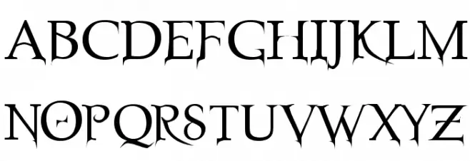 Nosferatu Regular Fonte MAIÚSCULAS