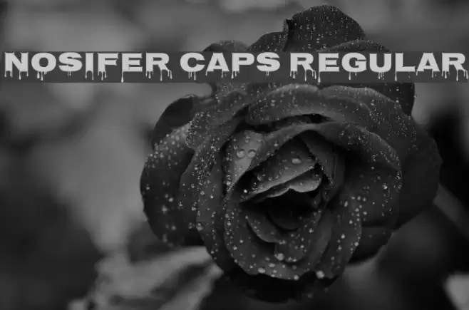 Nosifer Caps Regular Font examples